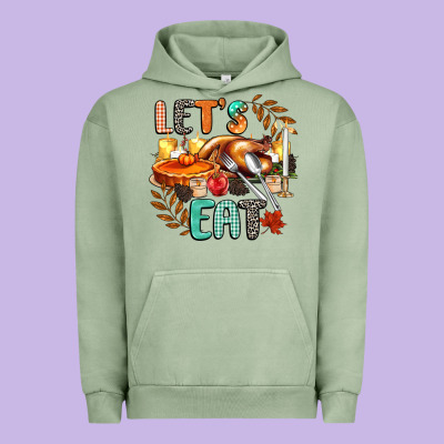 Lets Eat Urban Hoodie Designed By Cowgirlartshop