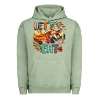 Pigment Oil Green lets eat Urban Hoodie - CowGirlArtShop
