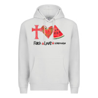 Dove Grey Faith Love Watermelon Premium Hoodie - Bettercallsaul