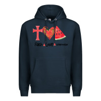 Navy Faith Love Watermelon Premium Hoodie - Bettercallsaul