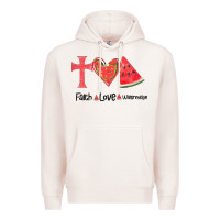 Pale Pink Faith Love Watermelon Premium Hoodie - Bettercallsaul