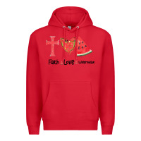 Red Faith Love Watermelon Premium Hoodie - Bettercallsaul
