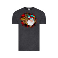 Vintage Black texas santa wood slice ornament Vintage Tee - JahusDesignShop