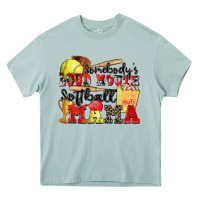 Arona somebody's loud mouth softball mama Heavy Core Tee - Zillion Design Studio