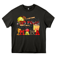 Asphalt somebody's loud mouth softball mama Heavy Core Tee - Zillion Design Studio