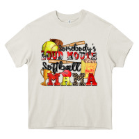 Cream somebody's loud mouth softball mama Heavy Core Tee - Zillion Design Studio
