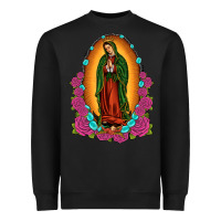 Black our lady of guadalupe Heavyweight Sweatshirt - JahusDesignShop