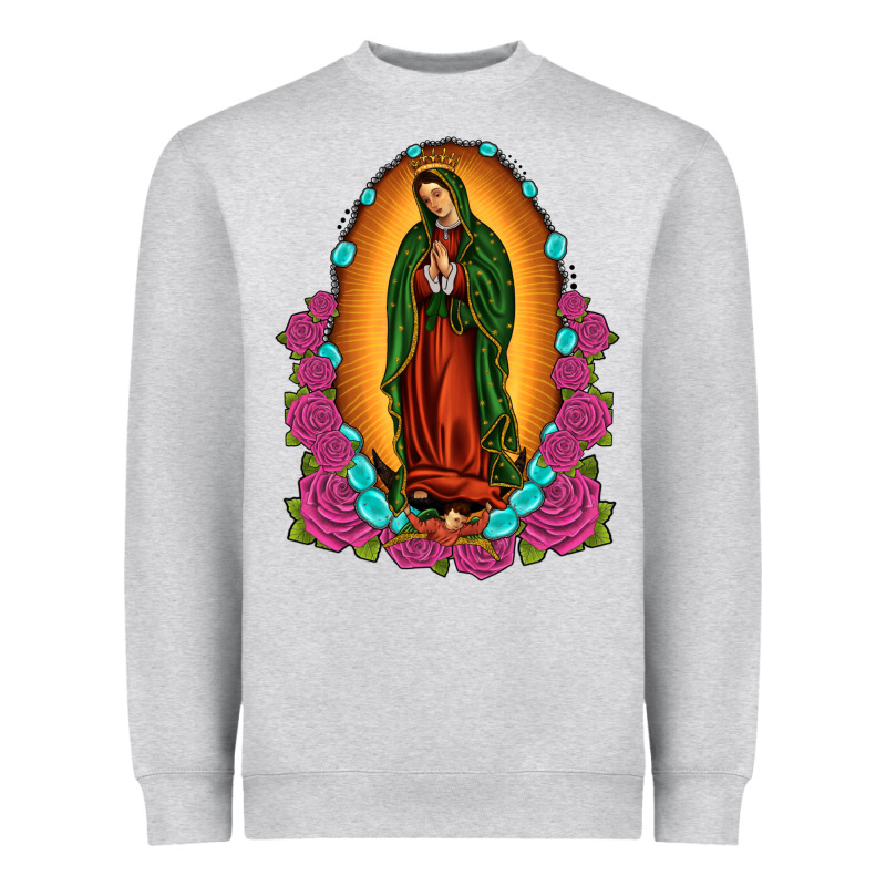 Our Lady Of Guadalupe Heavyweight Sweatshirt by JahusDesignShop | Teevron