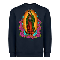 Navy our lady of guadalupe Heavyweight Sweatshirt - JahusDesignShop