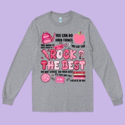 Rock The Best Long Sleeve Tee Designed By Jahusdesignshop