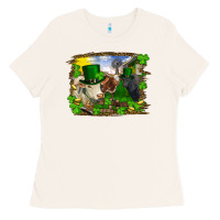 Bone st patricks day cows Ladies Tee - RanaPortraitStore