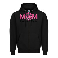 Black Breast Cancer warrior mom Zipper Hoodie - NancyCooperArtShop