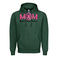 Sports Green Breast Cancer warrior mom Zipper Hoodie - NancyCooperArtShop