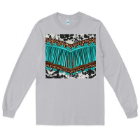 Moon Dust western cowhide leopard turquoise fringed Long Sleeve Tee - BarkalooDesign