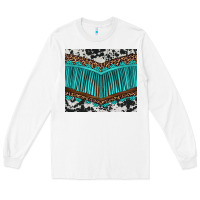 White western cowhide leopard turquoise fringed Long Sleeve Tee - BarkalooDesign