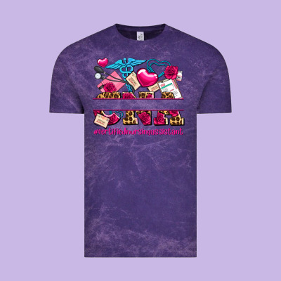 Valentines Day Cna Certified Nursing Assistant Vintage Tee Designed By Adodesignshop