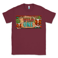 Burgundy texas longhorn wild one cactus licanse plate Classic Tee - Artiststas