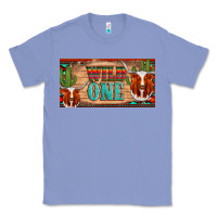 Colony Blue texas longhorn wild one cactus licanse plate Classic Tee - Artiststas