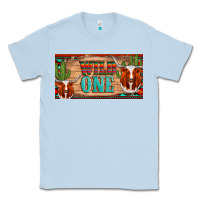 Dusty Blue texas longhorn wild one cactus licanse plate Classic Tee - Artiststas