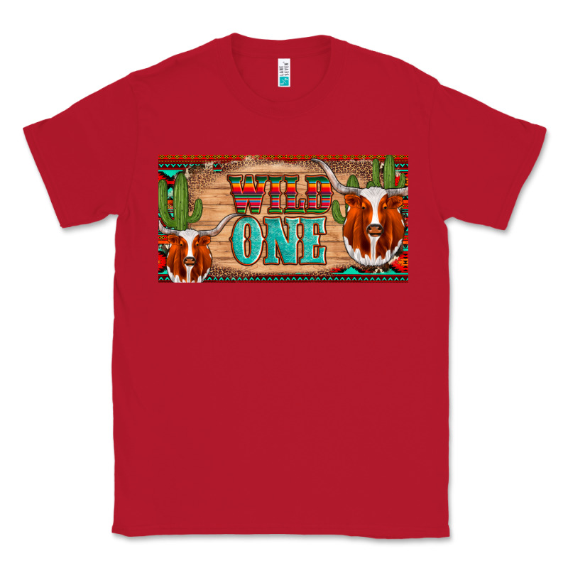 Texas Longhorn Wild One Cactus Licanse Plate Classic Tee by Artiststas | Teevron