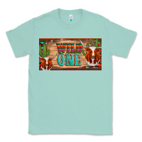 Seafoam texas longhorn wild one cactus licanse plate Classic Tee - Artiststas