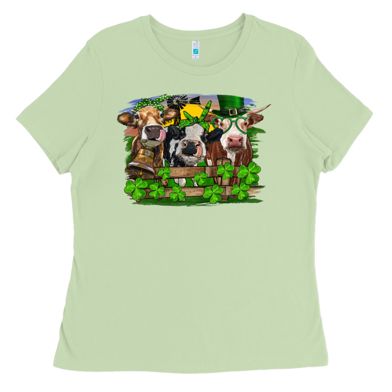 St Patricks Day Heifers Ladies Tee by RanaPortraitStore | Teevron