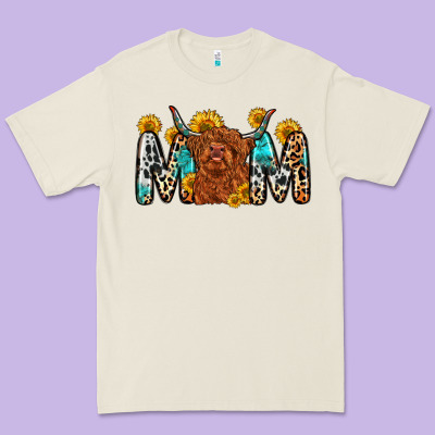 Mom Cow Premium Tee Designed By Zillion Design Studio