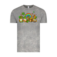 Cloud Rock st patricks gnomes with rainbow Vintage Tee - AdoDesignShop