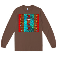 Chestnut nana highland cow Christmas Long Sleeve Tee - BarkalooDesign