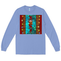 Colony Blue nana highland cow Christmas Long Sleeve Tee - BarkalooDesign