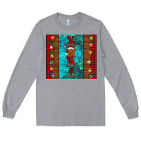 Heather Grey nana highland cow Christmas Long Sleeve Tee - BarkalooDesign