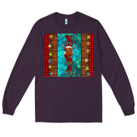 Plum nana highland cow Christmas Long Sleeve Tee - BarkalooDesign