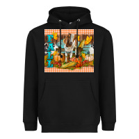 Black Fall With Baby Goat Heavyweight Hoodie - LillyAllenDesigns
