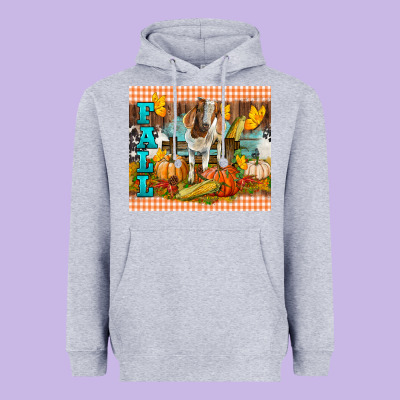 Fall With Baby Goat Heavyweight Hoodie Designed By Lillyallendesigns