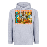 Heather Grey Fall With Baby Goat Heavyweight Hoodie - LillyAllenDesigns