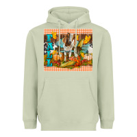 Matcha Fall With Baby Goat Heavyweight Hoodie - LillyAllenDesigns