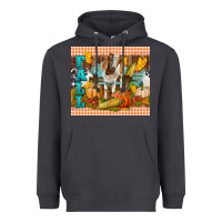 Smoke Fall With Baby Goat Heavyweight Hoodie - LillyAllenDesigns