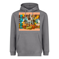 Storm Fall With Baby Goat Heavyweight Hoodie - LillyAllenDesigns
