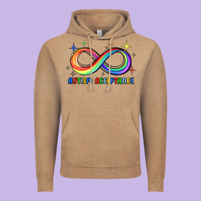 Autism Acceptance Vintage Hoodie Designed By Jahusdesignshop
