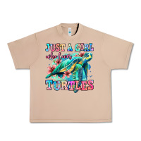 Just A Girl Who Loves Turtles Urban Heavy Tee | Teevron