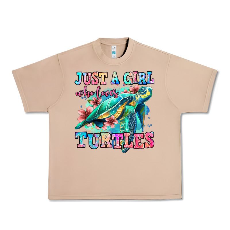 Just A Girl Who Loves Turtles Urban Heavy Tee by Jasminsmagicworld | Teevron