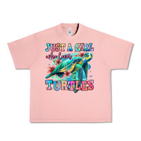 Salmon just a girl who loves turtles Urban Heavy Tee - Jasminsmagicworld