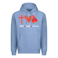Colony Blue Faith Love Watermelon Premium Hoodie - Bettercallsaul