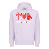 Lilac Faith Love Watermelon Premium Hoodie - Bettercallsaul