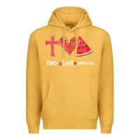 Mustard Faith Love Watermelon Premium Hoodie - Bettercallsaul