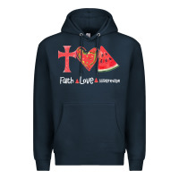 Navy Faith Love Watermelon Premium Hoodie - Bettercallsaul