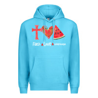 Ocean Blue Faith Love Watermelon Premium Hoodie - Bettercallsaul
