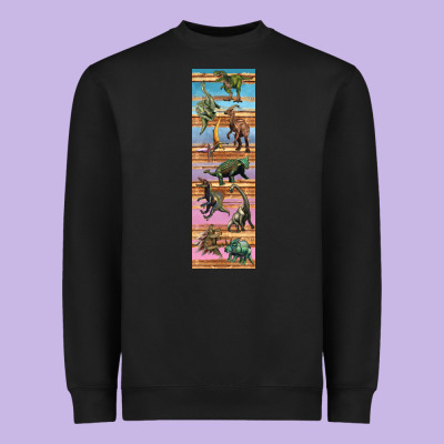 Dinosaurs Pen Wrap Heavyweight Sweatshirt Designed By Artiststas