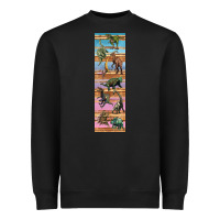 Black dinosaurs pen wrap Heavyweight Sweatshirt - Artiststas