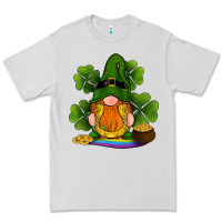 Dove Grey st patricks day gnomes shamrock gold horseshoes rainbow Premium Tee - RanaPortraitStore